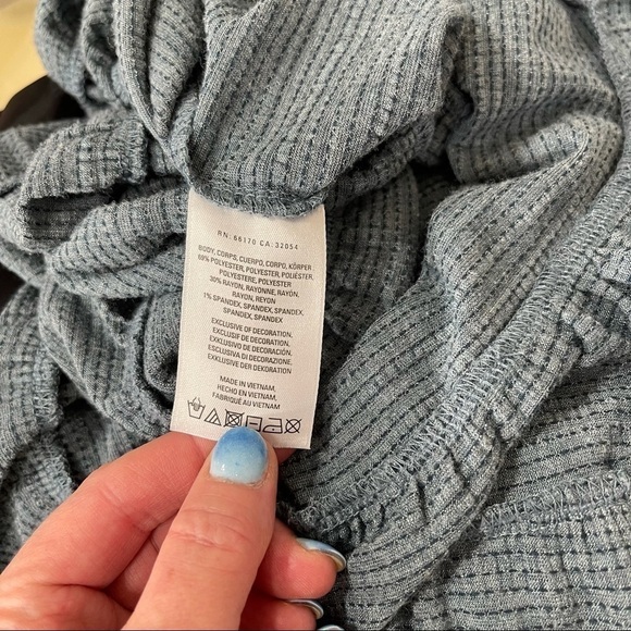 Anthropologie-deletta-ruffled BOHO Green Chic Blouse - Picture 11 of 11